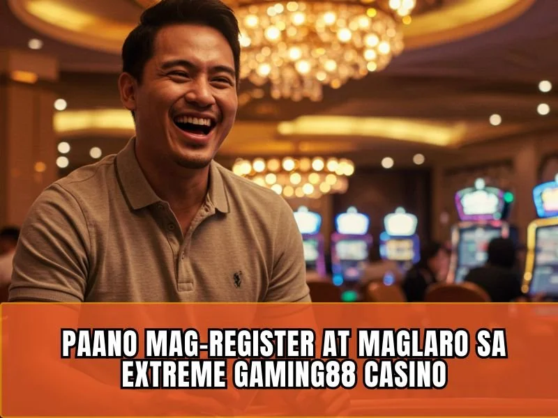 Player registering for an account at Extreme Gaming88 Casino before enjoying exciting online casino games.