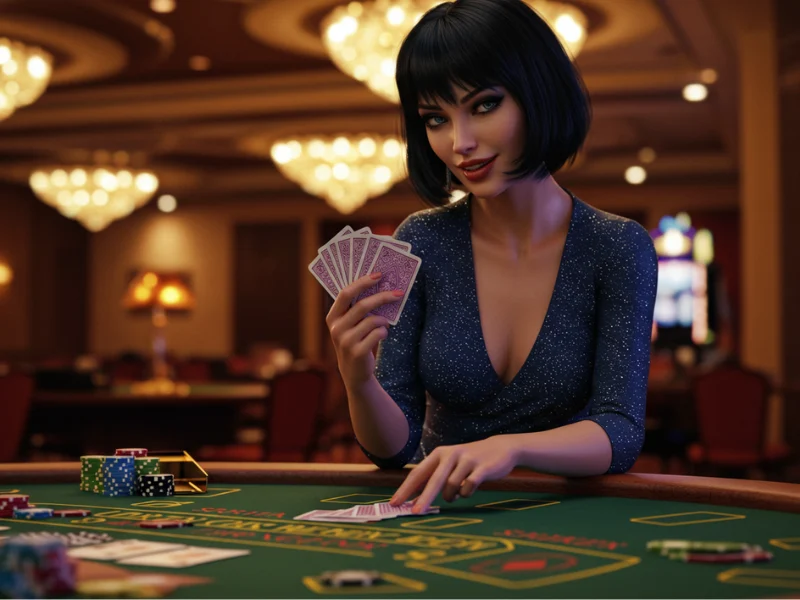 A night at the casino featuring blackjack gameplay with techniques seemingly outsourced in Tagalog.