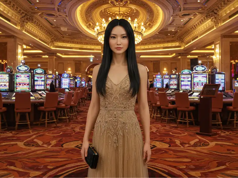 Lucky night at the pai gow table in a buzzing casino