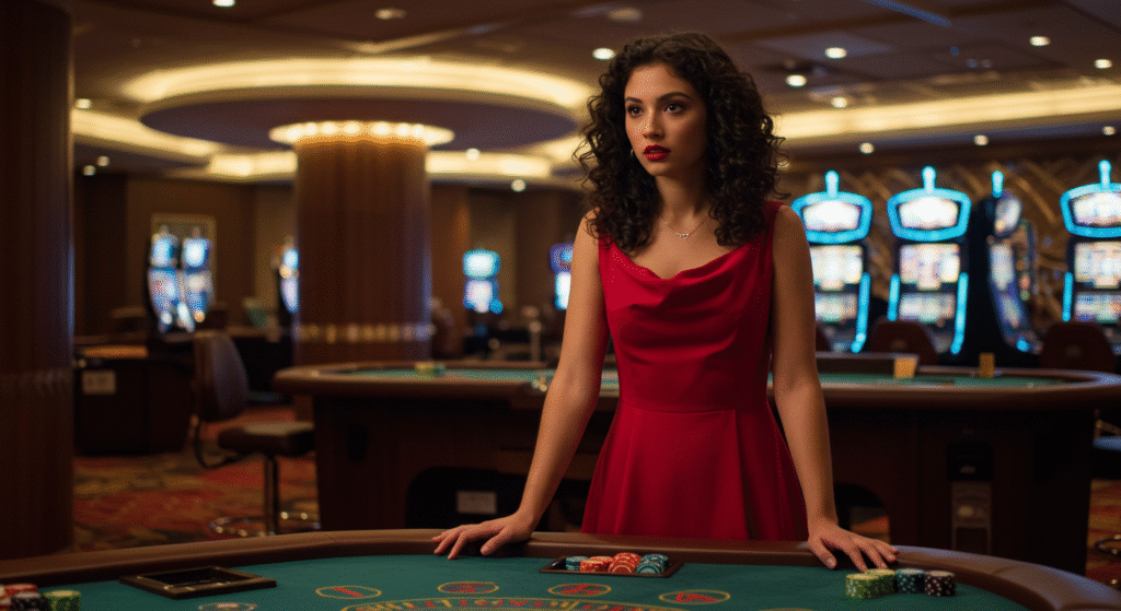 buenas gaming official website female pretty in red