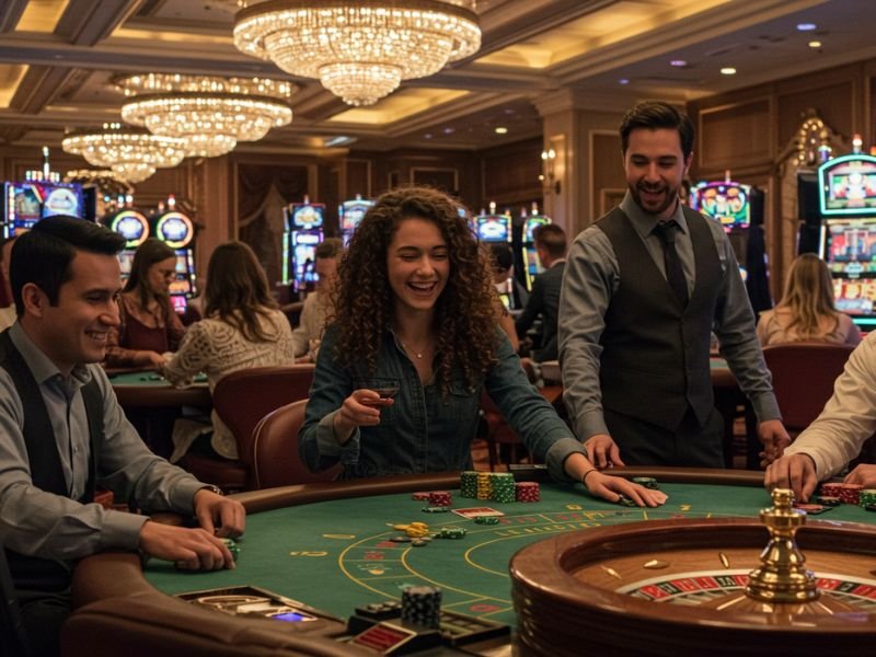 Bwenas girl happily hosting and celebrating her winning moment in the game.
