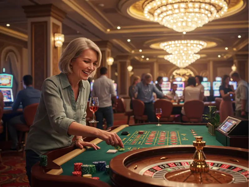 PAGCOR GEL casino staff overseeing a roulette game in action