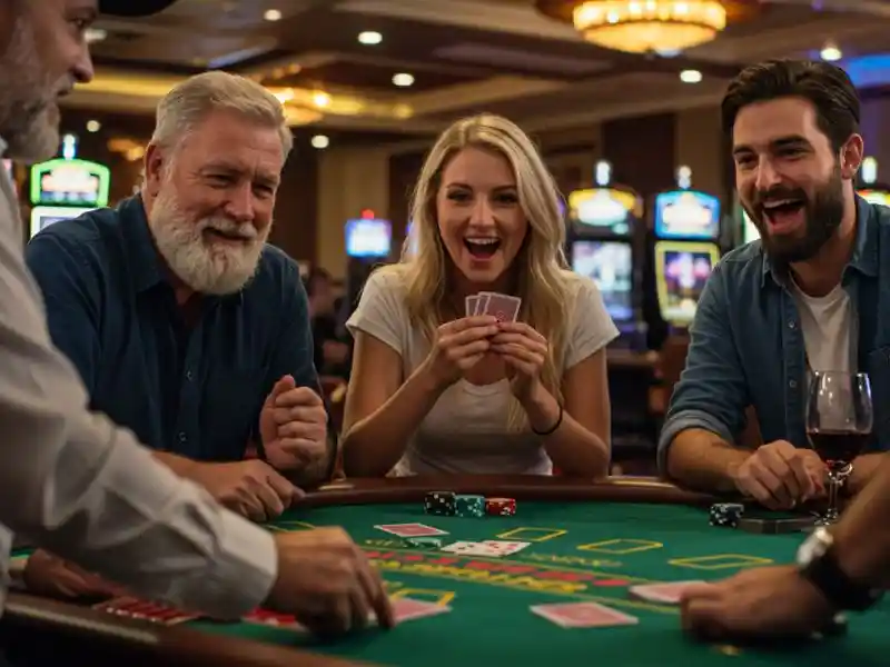 Happy girl enjoying her winning moment while playing at Peso 88 Casino.