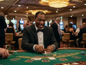 Tongits War APK blackjack table with live card dealing animation