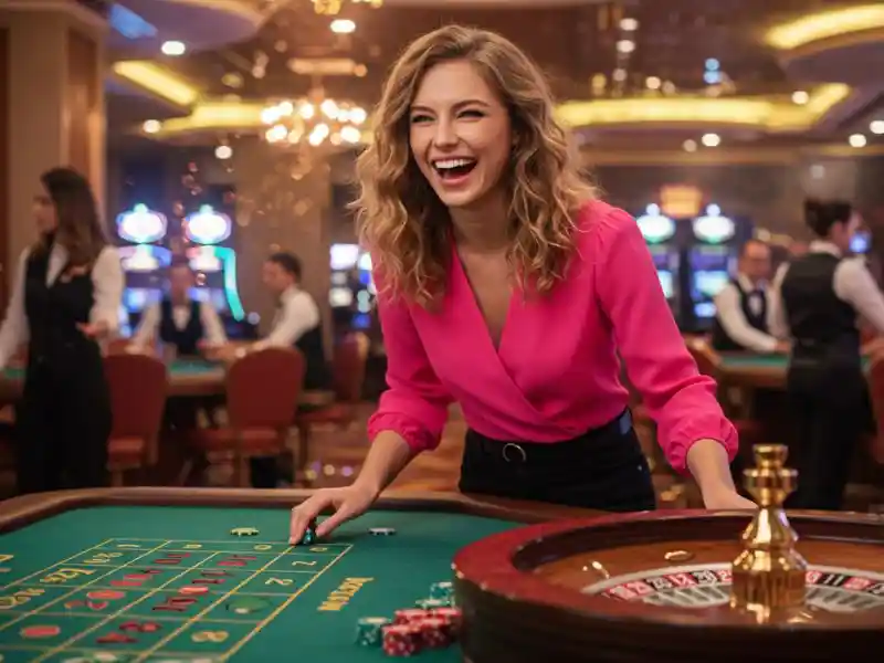 glamorous woman playing roulette at gel pagcor online platform, enjoying stylish casino gaming experience