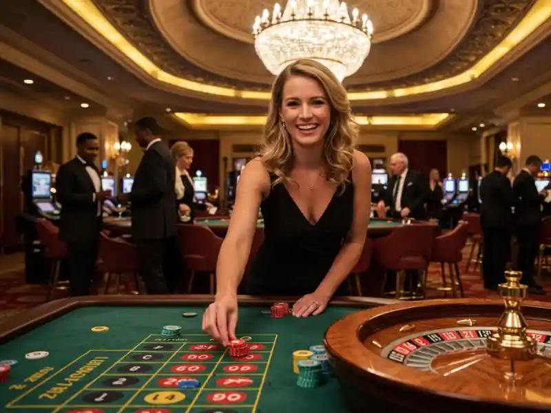 woman enjoying a night of lucky betting while playing an online pusoy game, smiling and focused on cards