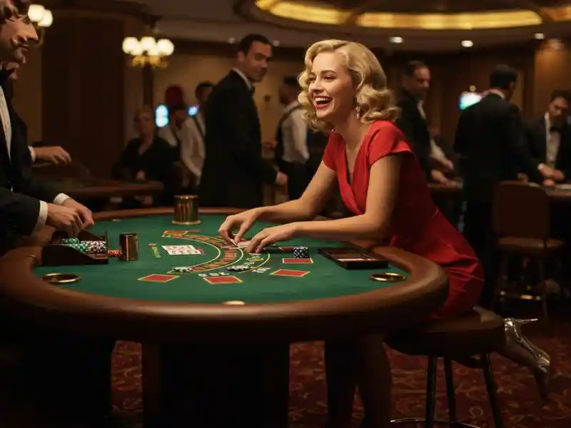 lucky woman grinning after a big card win while using sport plus login platform