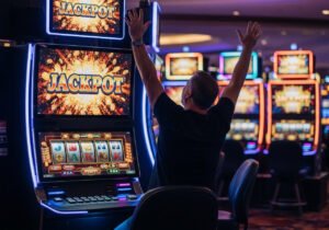 jili slot games player celebrates jackpot win