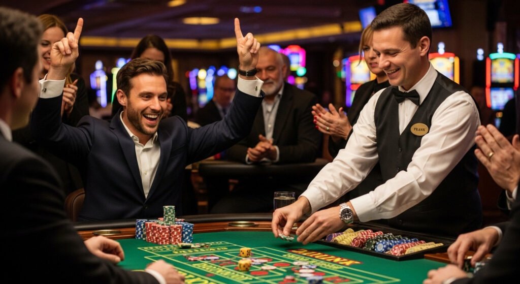 winfinity jackpots man wins table game