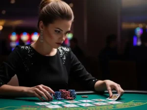 jili casino free 100 pesos woman playing casino