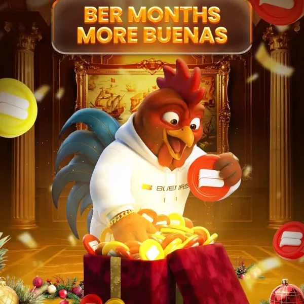 Buenas Gaming guides banner highlighting the Ber months and more Buenas experiences.