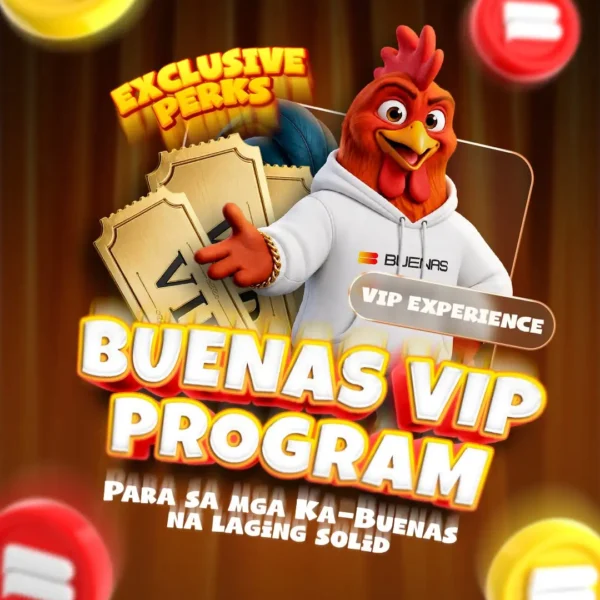 Buenas Gaming Guides banner promoting the Buenas VIP Experience Program para sa Buenas players.